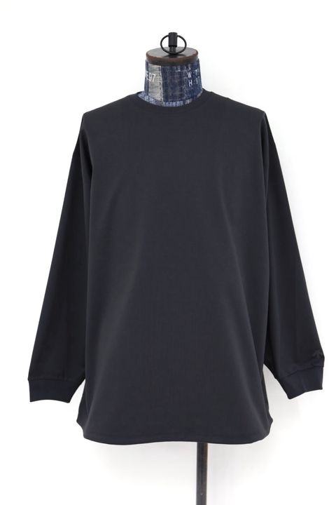グラフペーパー DESCENTE for Graphpaper L/S Oversized Crew Neck Tee(DU263-70001)BLACK ☆10月24日(土)発売！