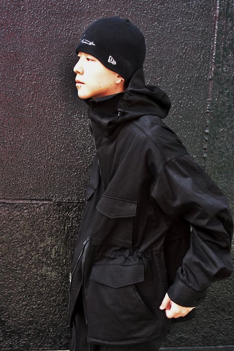 yohji yamamoto 23AW HOODED MILITARY JACKETスタイル