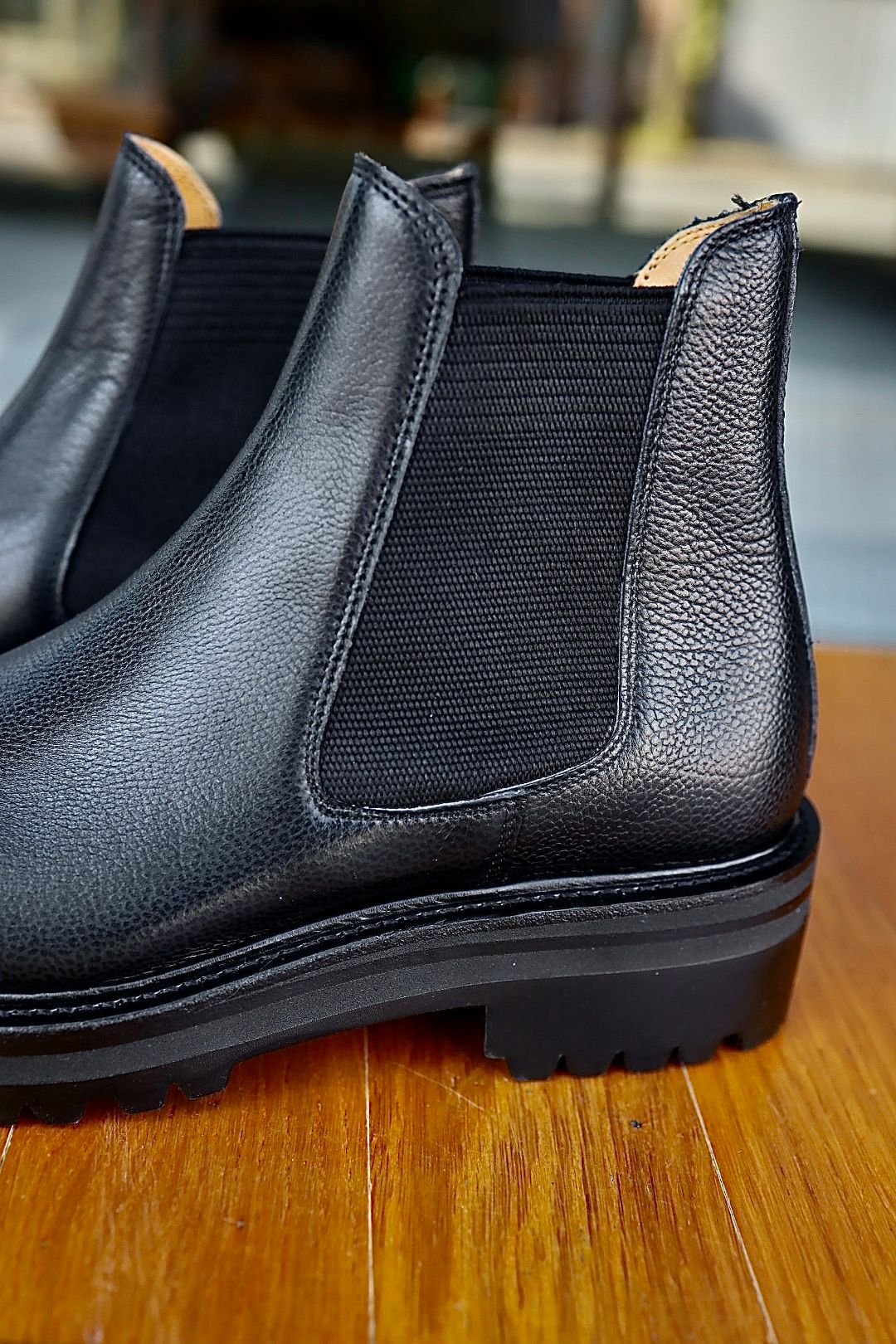 FOOTWORKSフットワークス サイドゴアブーツ WOMENS Side Gore Boots in Grain Leather(F03-0001_W)BLACK☆新作発売！