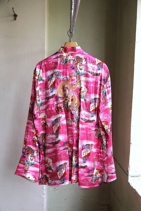 doublet ALOHA KUNG FU SHIRT"PINK"style.2020.8.8.