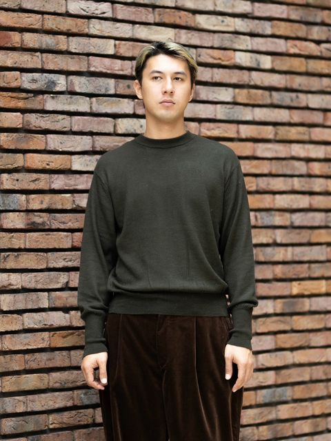 マーカウェア 26AW CREW NECK JUMPER(A26C24SW03C)DARK OLIVE☆新作発売！