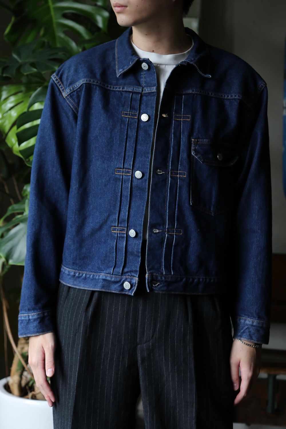 CIOTA 本藍スビンコットン13.5ozデニムGジャン(JKLM-101M-NIDBL-D) style.2021.8.22