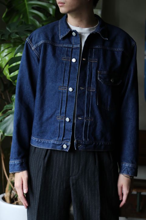 CIOTA 本藍スビンコットン13.5ozデニムGジャン(JKLM-101M-NIDBL-D) style.2021.8.22
