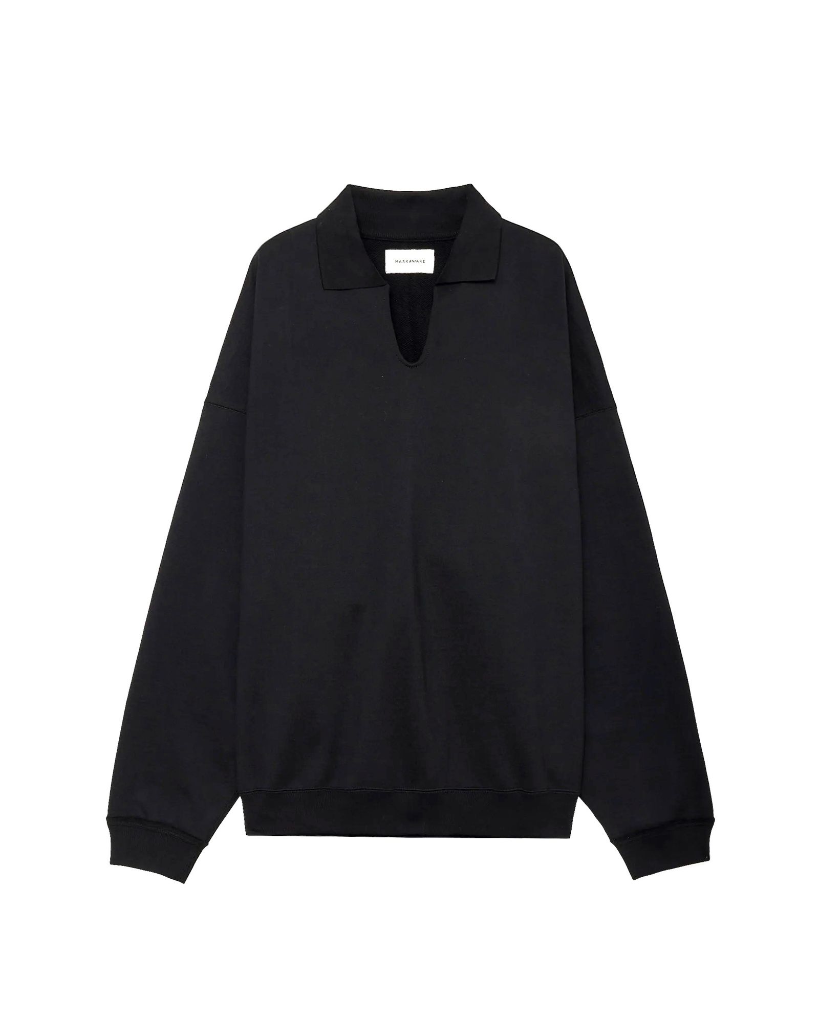 MARKAWARE マーカウェア Organic Cotton Heavy Fleece Skipper Huge Sweatオーガニックコットンヘビー吊裏毛 / スキッパーヒュージスウェット(A25C09CS04C)BLACK☆新作発売！