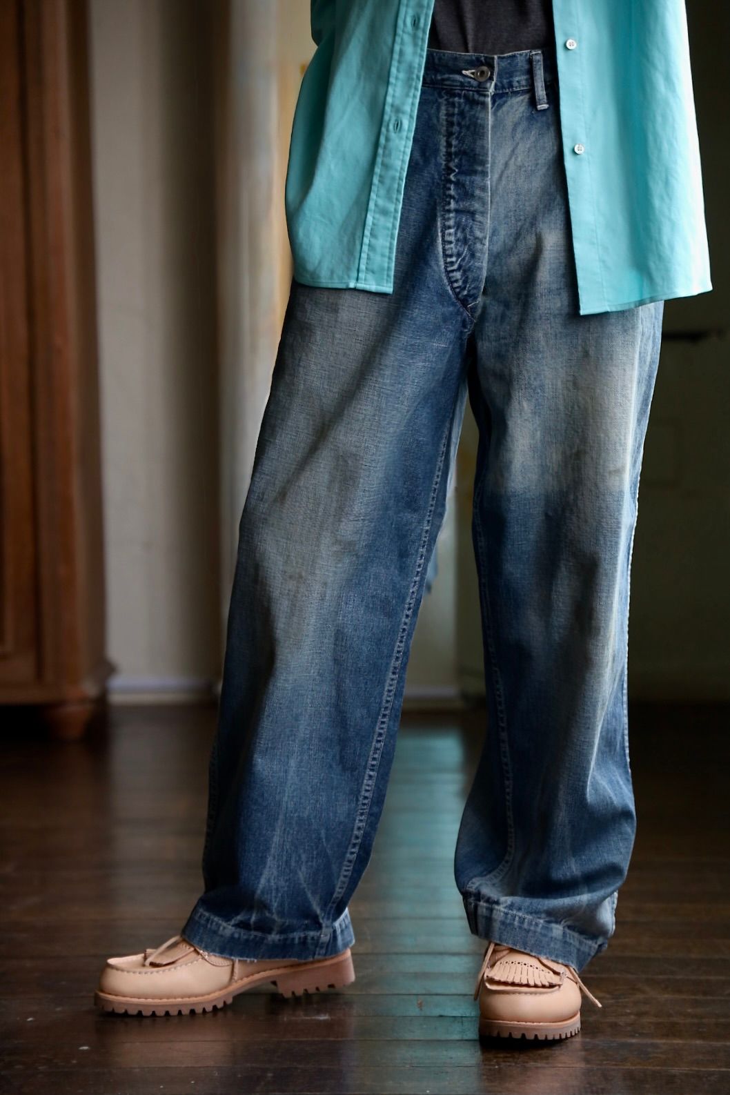 A.PRESSE US ARMY DUNGAREE DENIM TROUSERSスタイル | 6576 | mark
