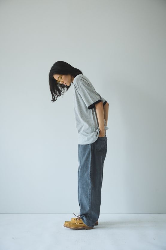 セダンオールパーパス SS24 Oval Logo Denim Pant(SD24S-PT01)Pale Black
