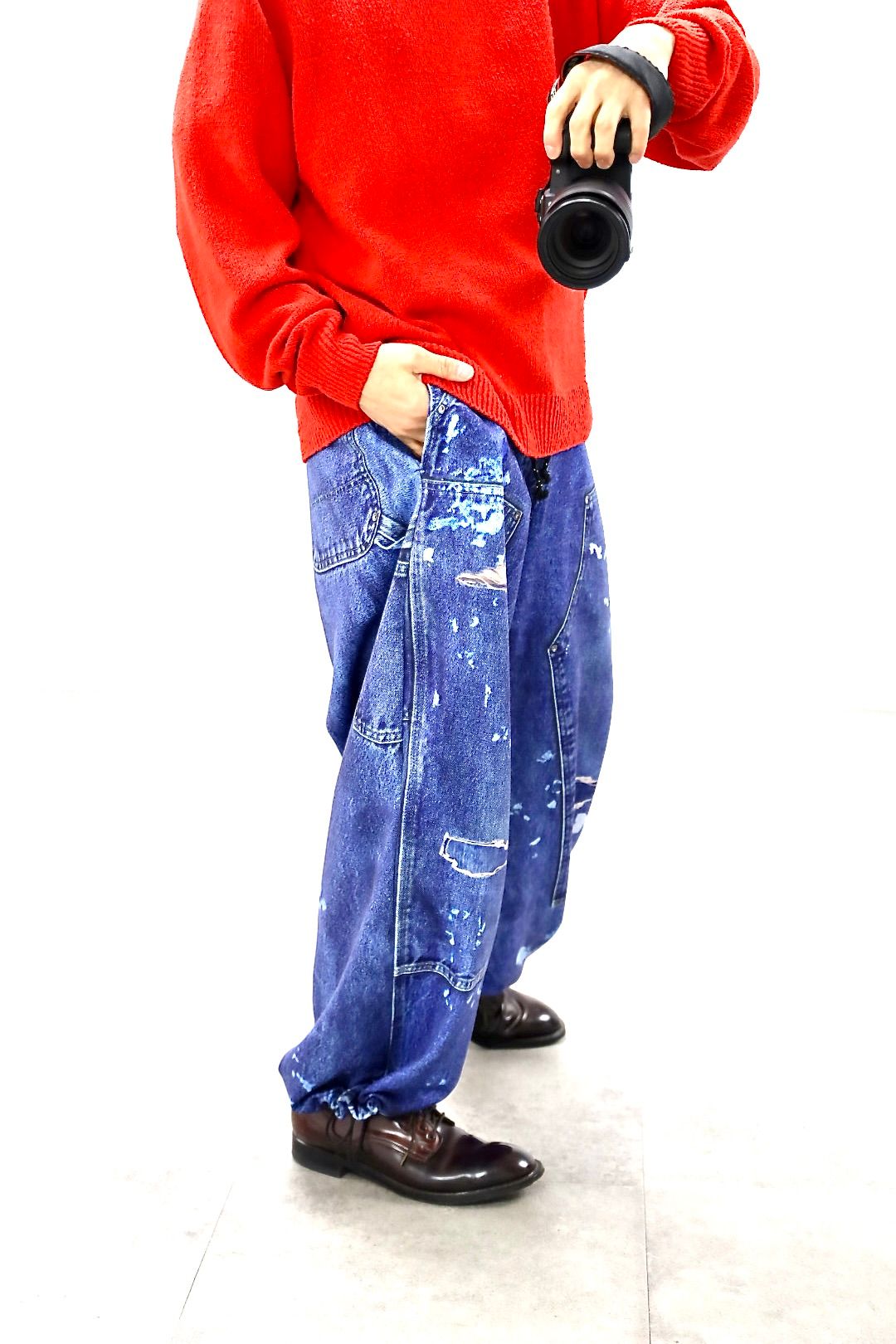 TALKING ABOUT THE ABSTRACTION PRINT DUCK WIDE PT"DENIM"スタイル20260118