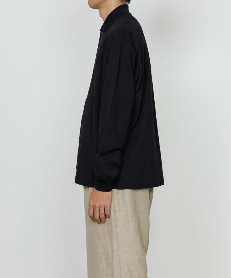 マーカ 26SS シャツカーディガン SHIRT CARDIGAN(M26A14CS01C)BLACK☆新作発売！