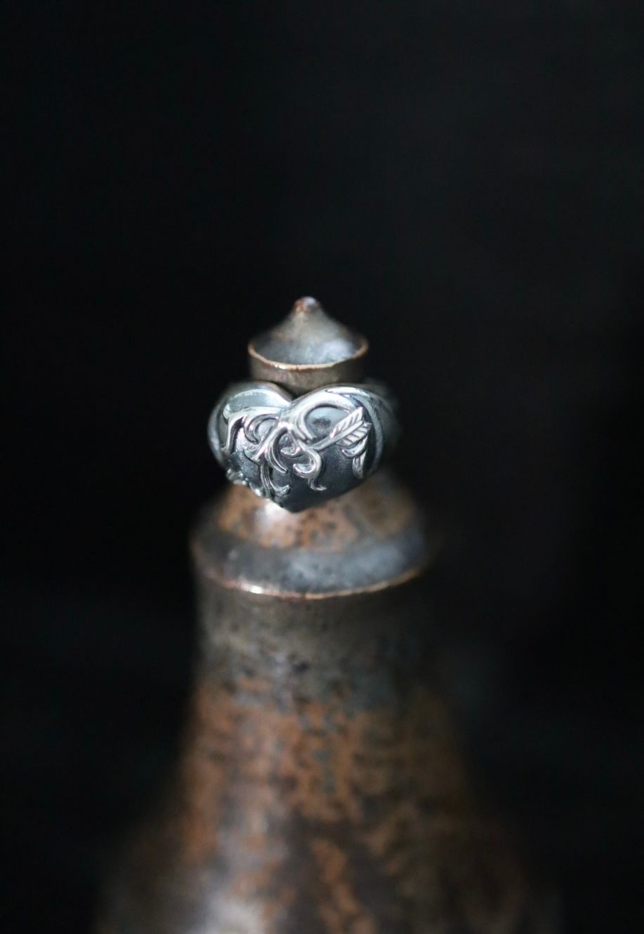 Yohji Yamamoto 26SS SILVER950 HEART RING (HA-A82-920)SILVER★新作発売！