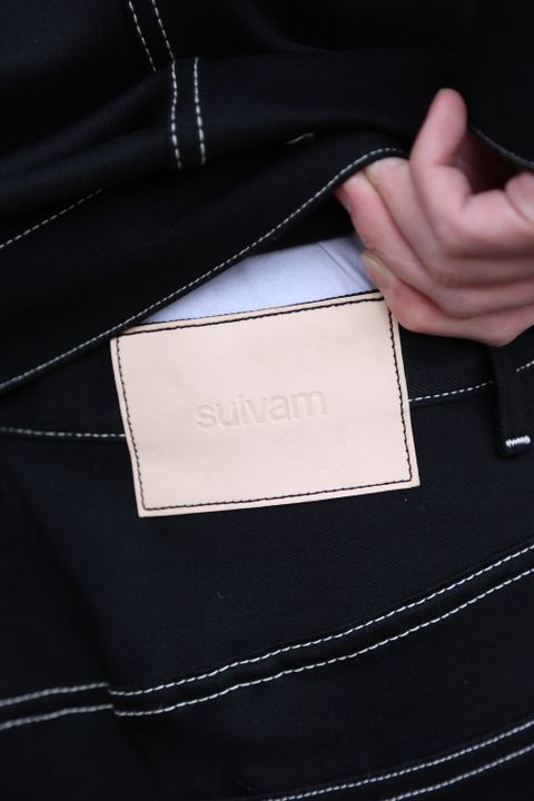 sulvam 2021SS Mens slim denim jacket & Mens boots cut denim pants style.2020.12.19.