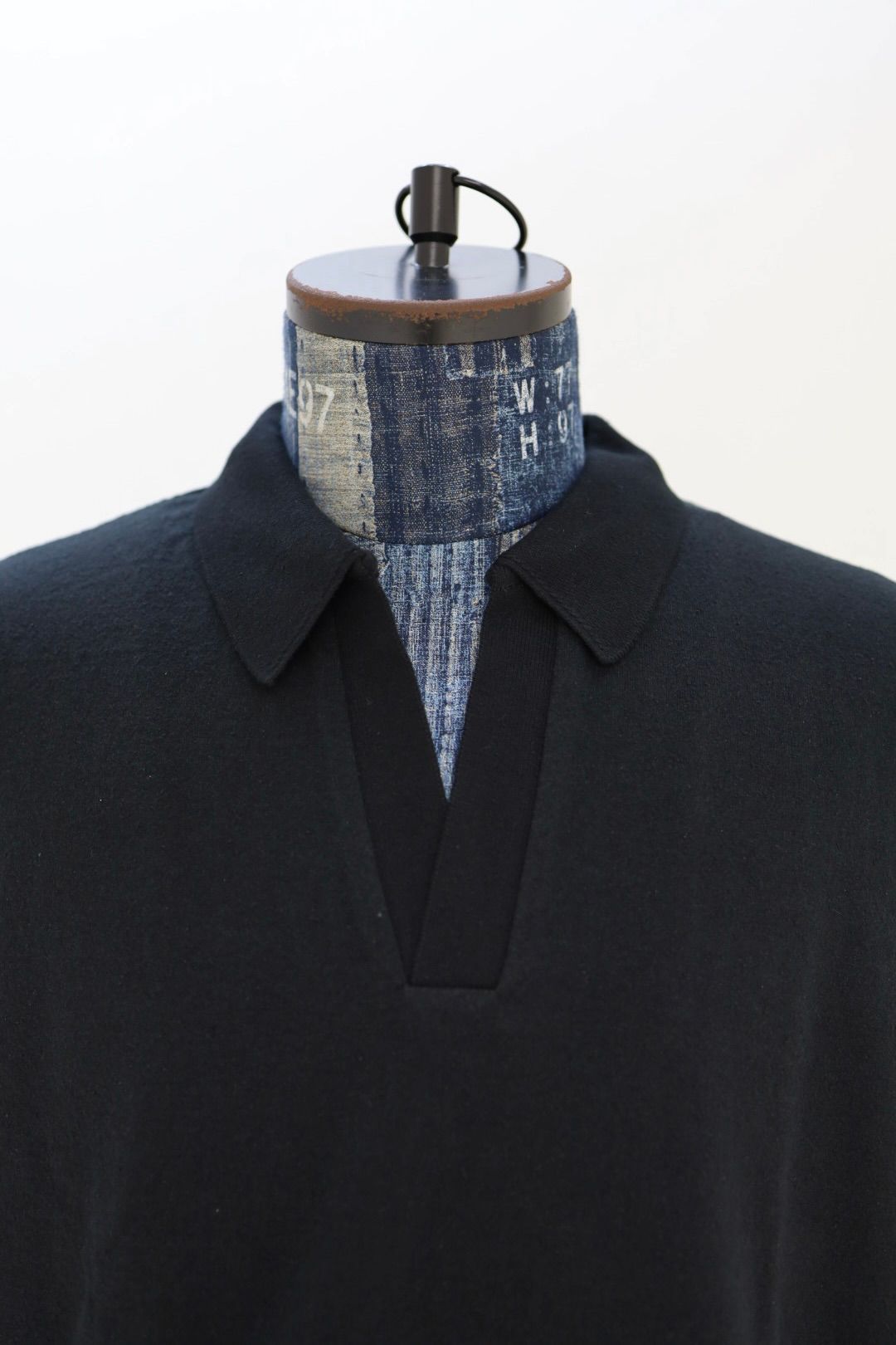 blurhms 26SS Co/Silk Nep Skipper Cropped Sleeve(BHS265029)BLACK☆3月20日(金)新作発売！