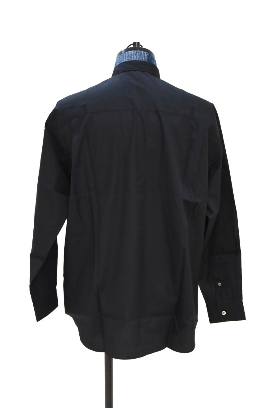 コムデギャルソンオム 綿ブロードL/Sシャツ(HQ-B102-051)BLACK☆2月6日(金)発売！