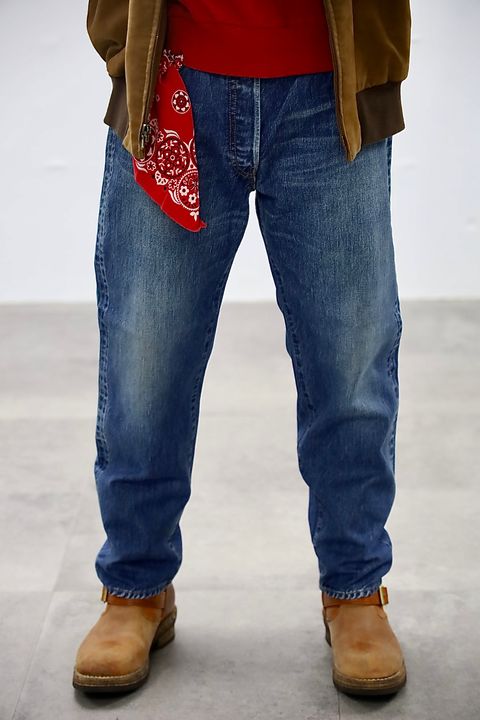 A.PRESSE Washed Denim Pants E"BLEACH"スタイル2025.10.12.