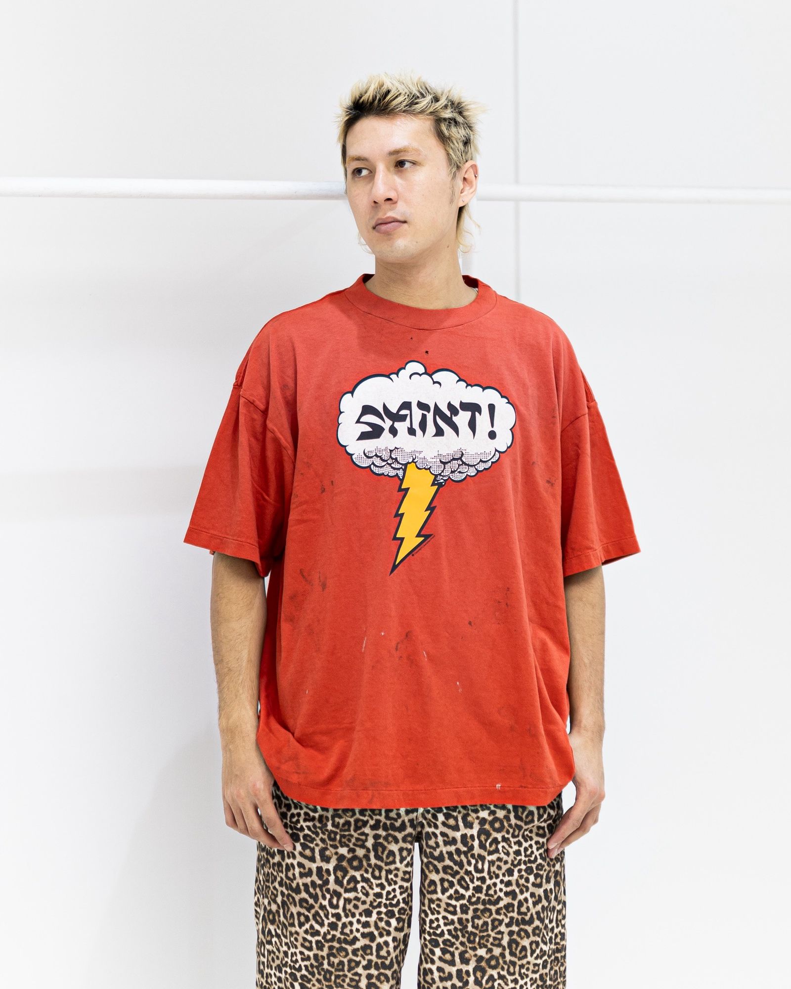 セントマイケル 26SS SAINT!_SS T-SHIRT(SM-MK8-0000-024)RED