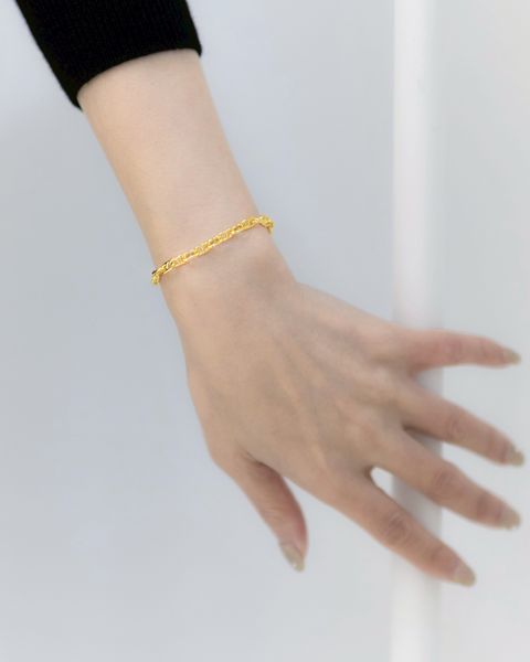 XOLO JEWELRY ショロジュエリー / Solid Anchor Link Bracelet -4mm-(XOB107)Gold