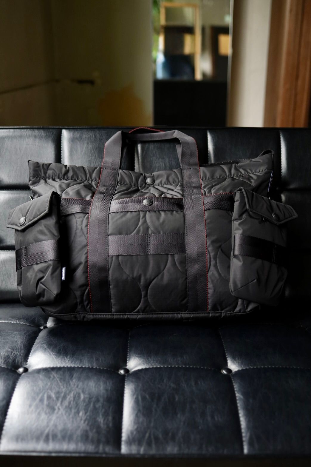 コムデギャルソンオム バッグ 2WAYキルティングTOTE BAG(HR-K206-051)BLACK☆10月2日(金)発売！