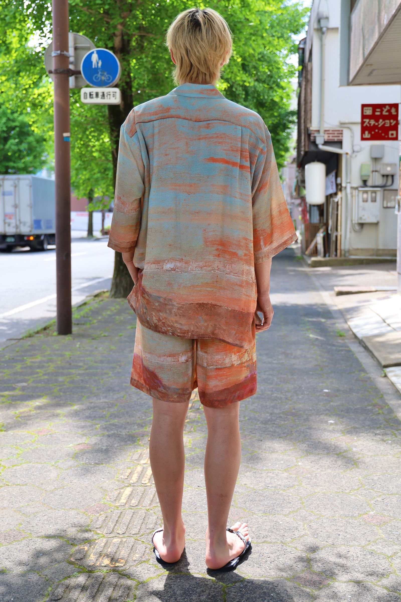 YOKE 24SS 新作LANDSCAPE PRINTED OPEN COLLAR SHIRT style 2024.5.5