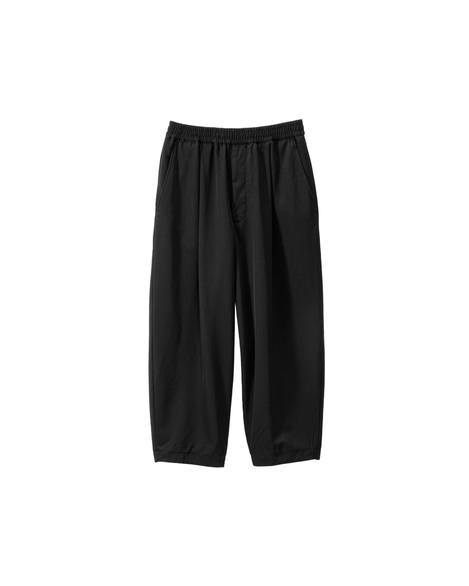 グラフペーパー 25AW Fulled Wool Gabardine Wide Easy Pants(GM253-40326)BLACK