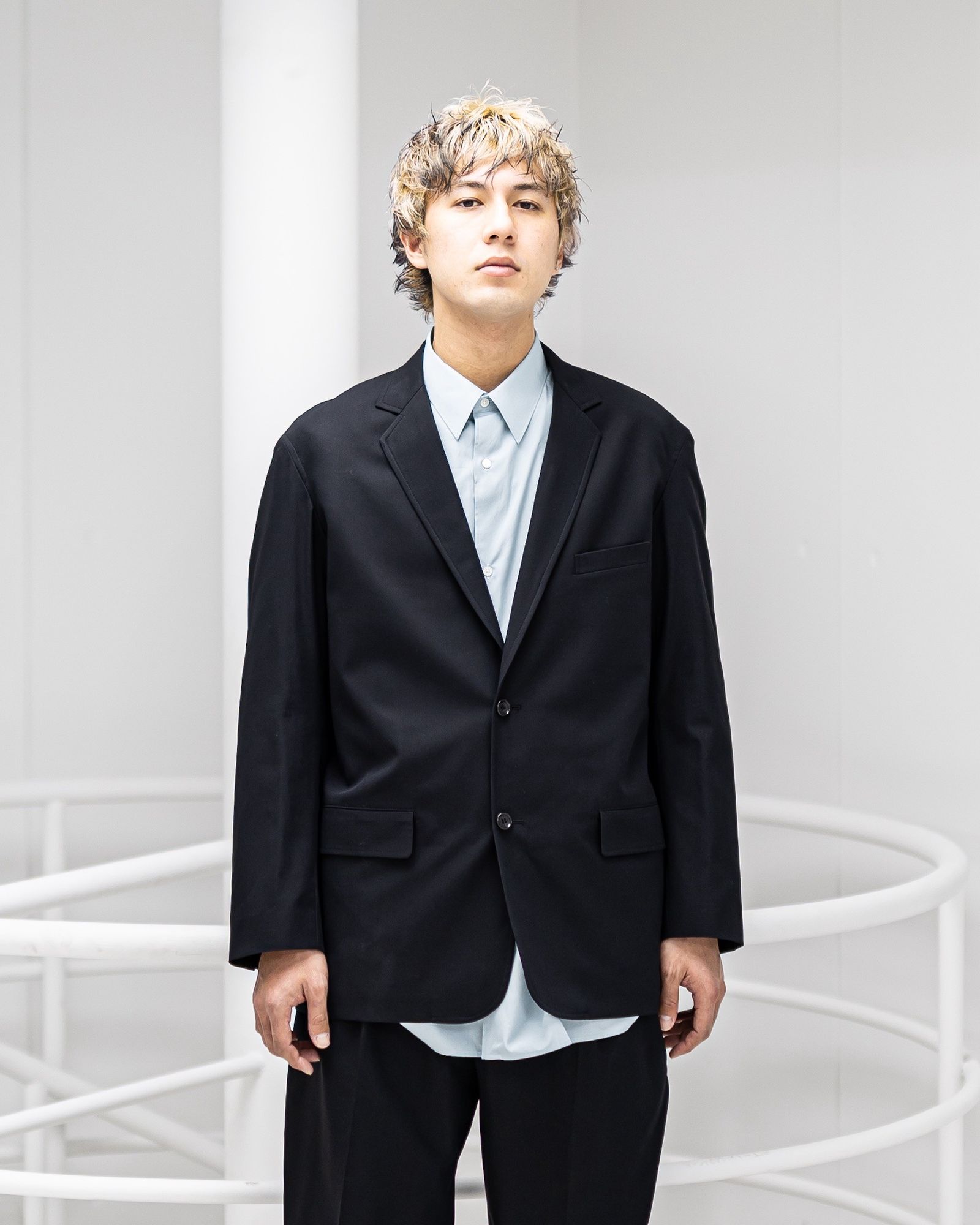 グラフペーパー 26SS Wooly Cotton Twill Single Jacket(GM261-20046B)BLACK☆1月31日(土)発売！