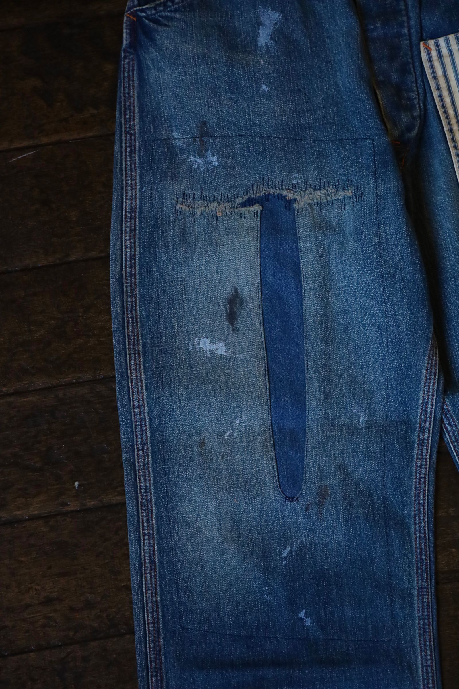 BOWWOW - BOW WOW バウワウ LAPD PRISONER DENIM PT AGING(BW242 BOWWOW - BOW WOW バウワウ LAPD PRISONER DENIM PT AGING(BW242