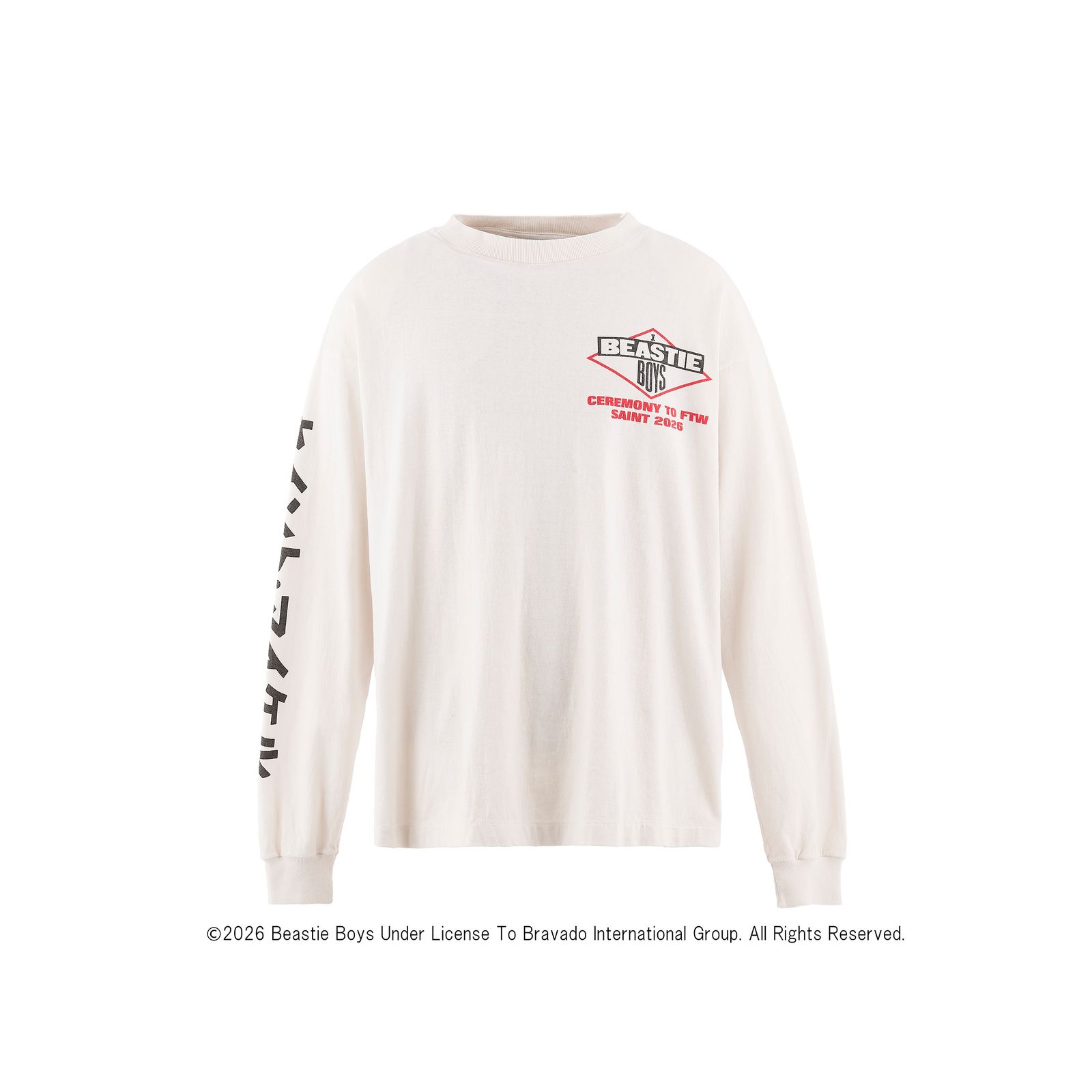 セントマイケル 26SS BTB_LS T-SHIRT/BEASTIEBOYS(SM-MK8-0000-C24)WHITE☆3月7日(土)発売！