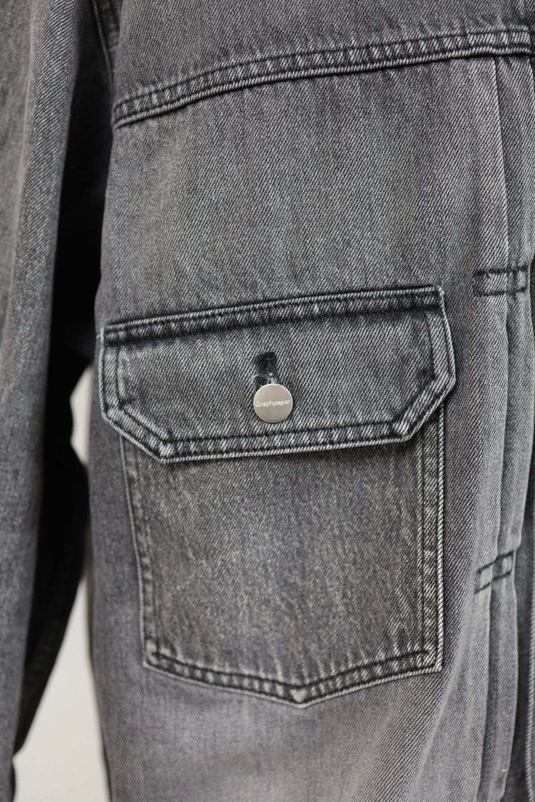 グラフペーパー Selvage Denim Jacket(GU261-20054LB)BLACK_LIGHT FADE★1月24日(土)発売！
