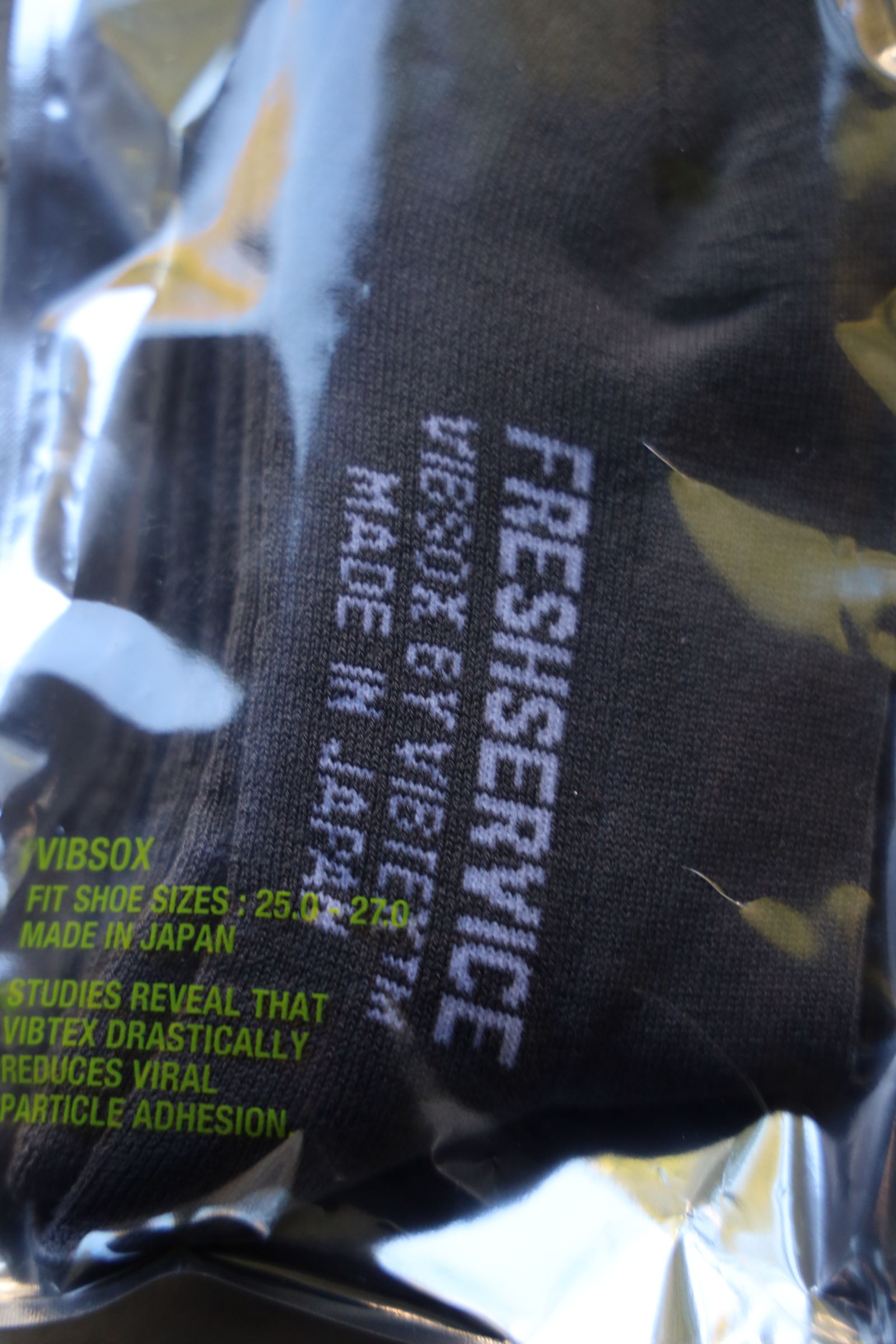 フレッシュサービスソックス VIBTEX for FreshService VIBSOX(FSP244-90148B)GRAY