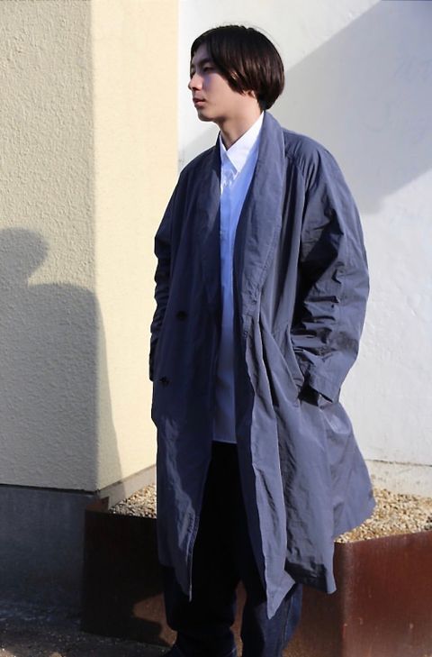 Graphpaper Garment Dyed Shop Coat"D.GRAY"style.9.22.