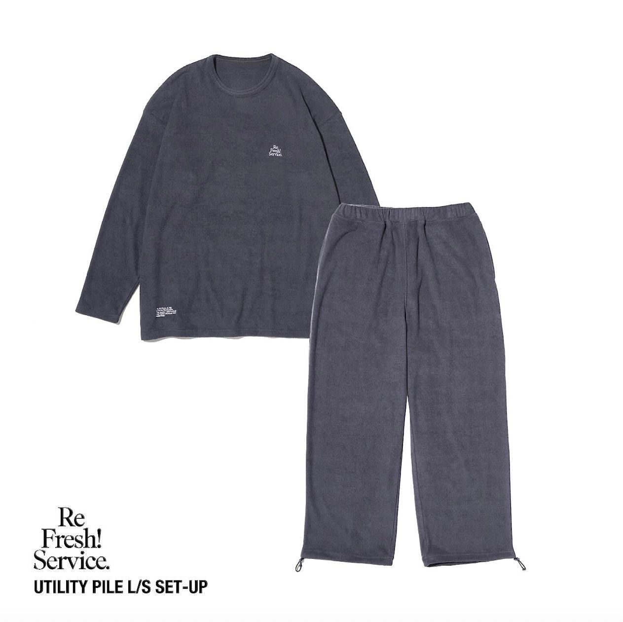 ReFresh!Service. “UTILITY PILE L/S SET-UP”(GRAY)☆9月27日(土)発売！