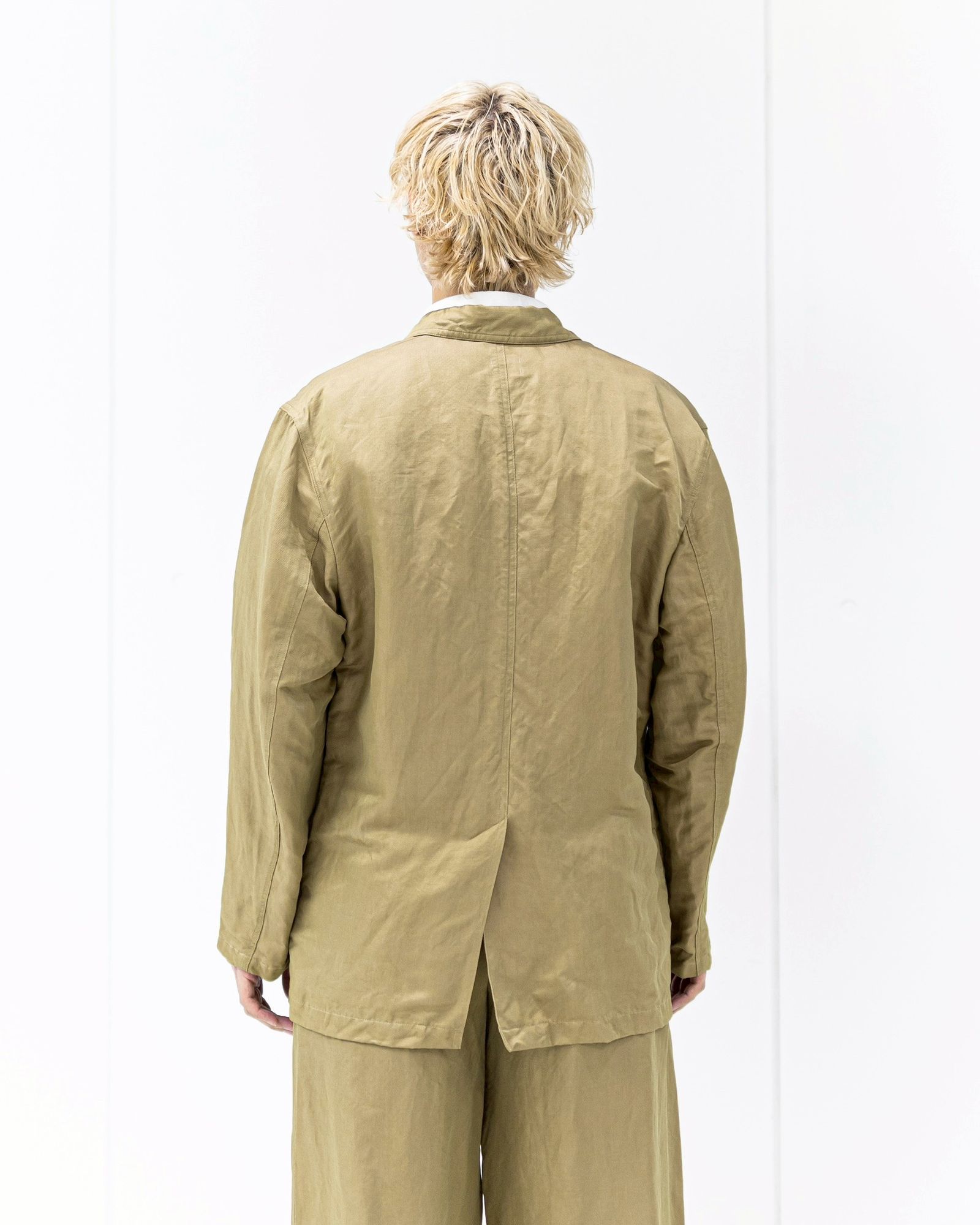 YOKE Linen Silk Kersey Double Breasted Blezer 新作発売！