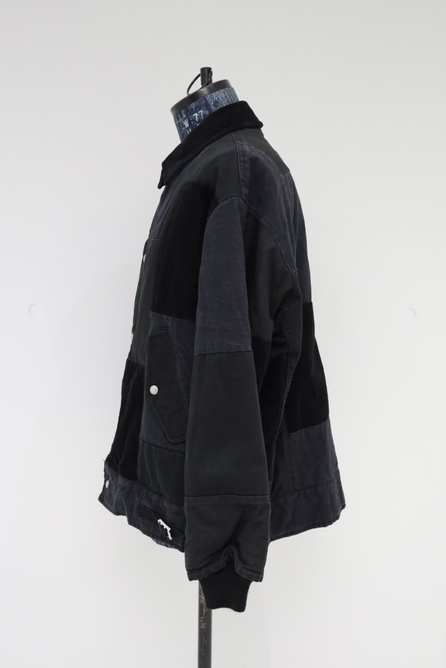 コムデギャルソンオム25FW 異素材パッチワークジャケット(HP-J021-051)BLACK★10月3日(金)発売！