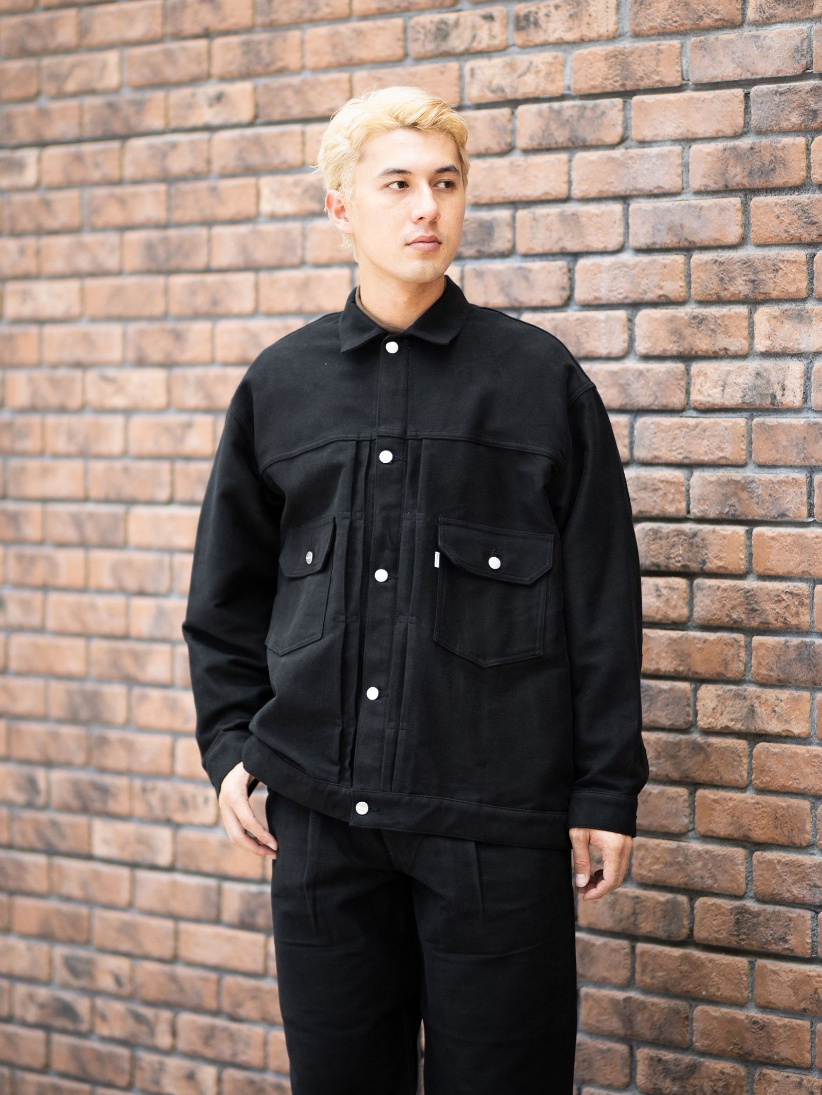 グラフペーパー Cotton Double Serge Jacket(GM263-20450)BLACK☆8月8日(土)発売！