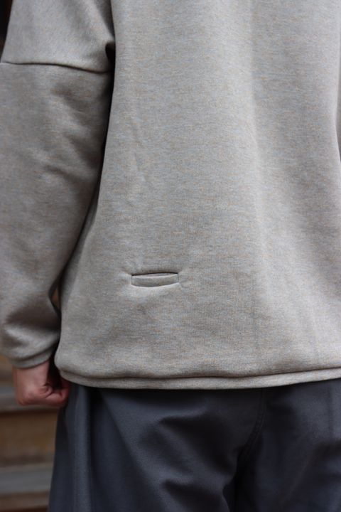 Graphpaper Wool Boa Zip-Up Vest(GU213-70205B) style. 2021.09.12.