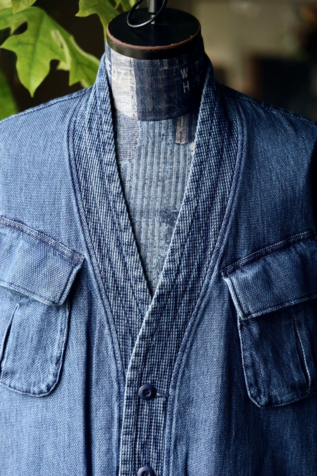 ファンダメンタル デニムシャツHAORI JUNGLE JACKET 3YR WASH(FA25TP44U)INDIGO☆新作発売！