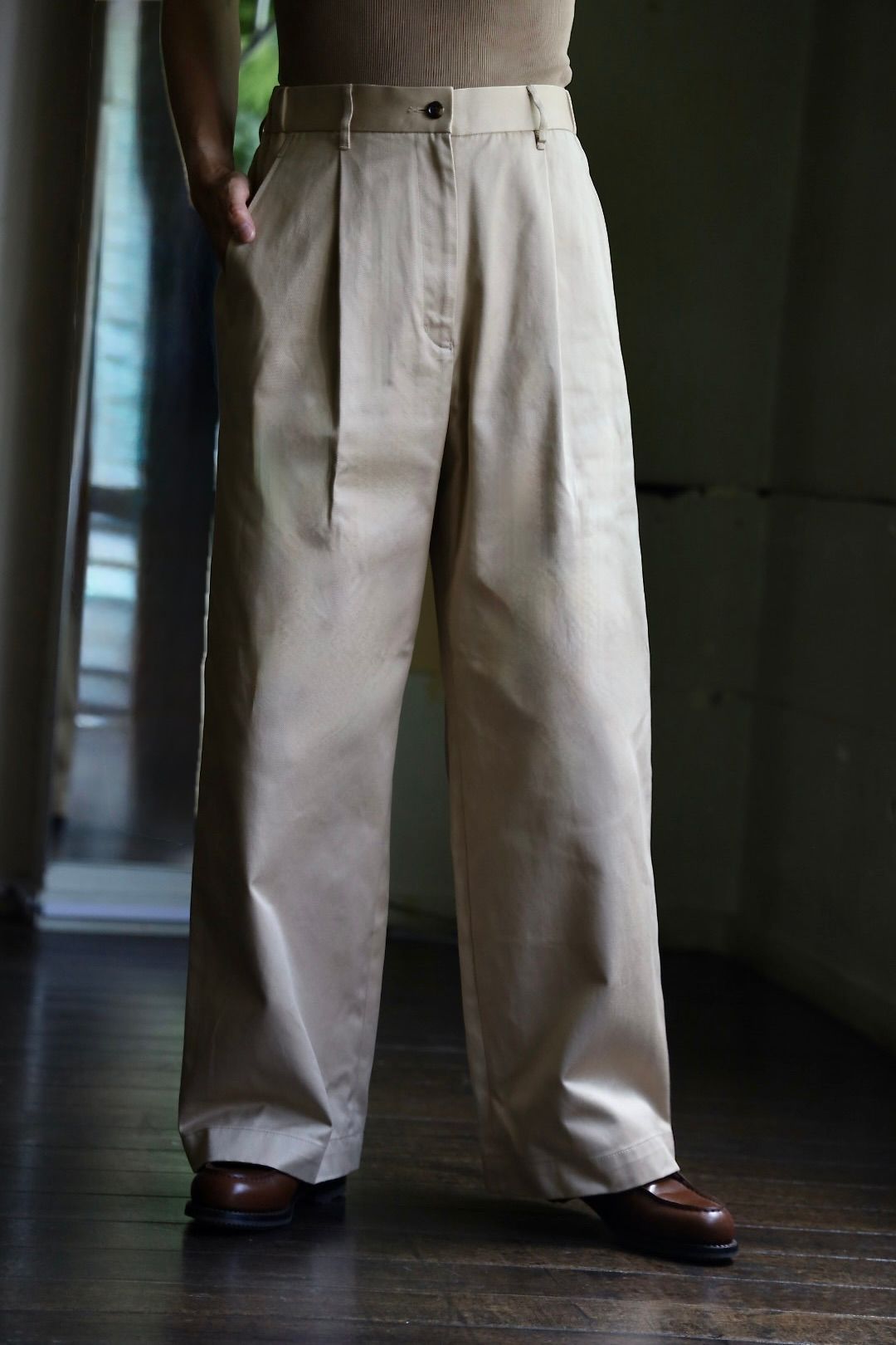 パンツ graphpaper gray Graphpaper/グラフペーパー】Sheep Leather Track Pants GM233