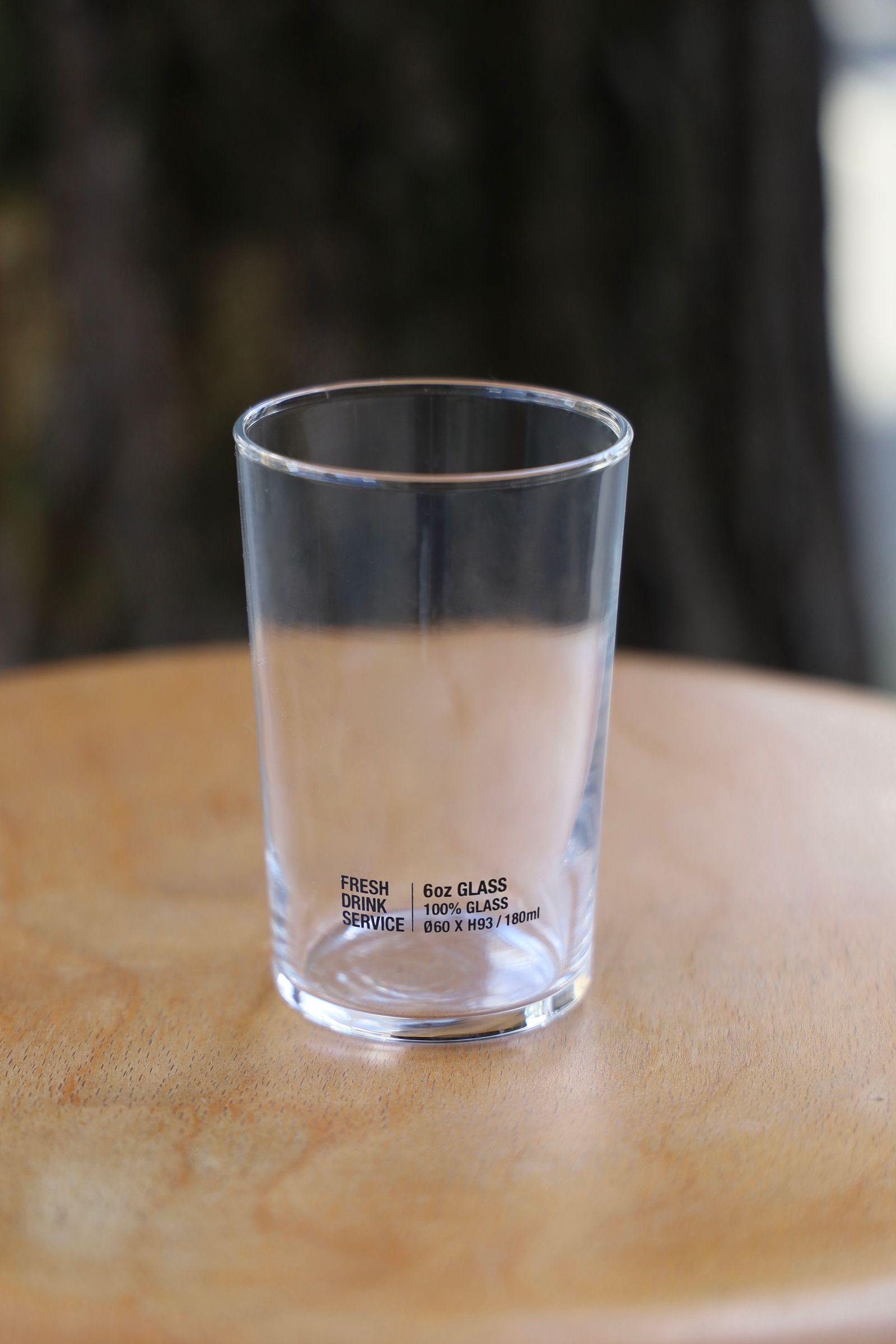 フレッシュサービス BLANK_6oz GLASS(FDS251-99055)CLEAR