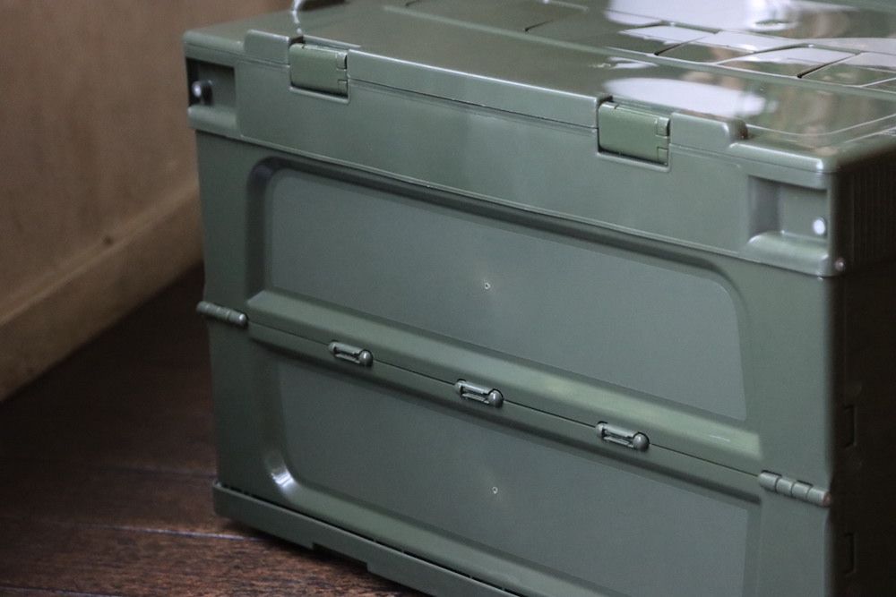 フレッシュサービス FOLDING CONTAINER w/2 DOORS "OLIVE"