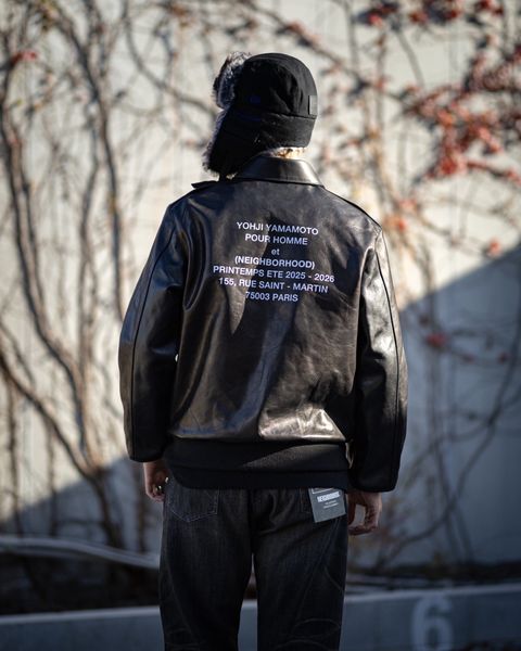 Yohji Yamamoto × NEIGHBORHOOD A-2タイプレザージャケット 新作発売！