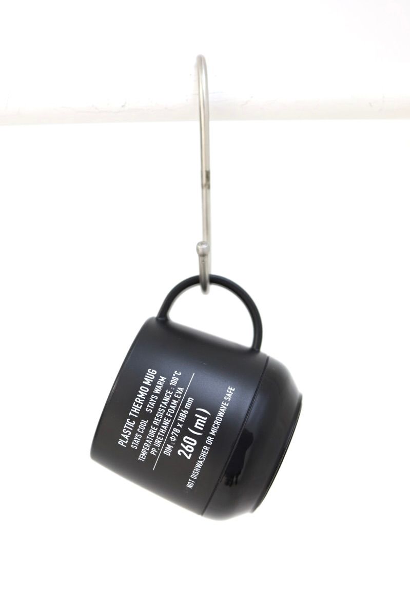フレッシュサービス PLASTIC THERMO MUG(FSP262-99063)BLACK