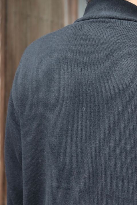 yohji yamamoto 花柄タートルボタンニット(HX-K16-181) style.2021.8.29.