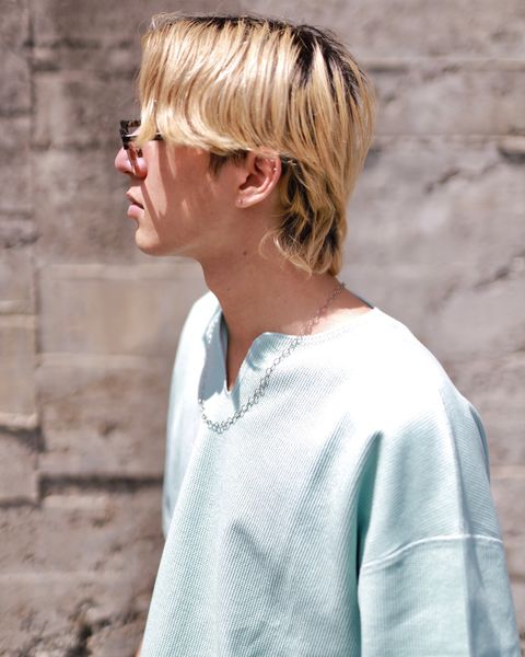 blurhms 23SS Rough&Smooth Thermal Over-neckスタイル