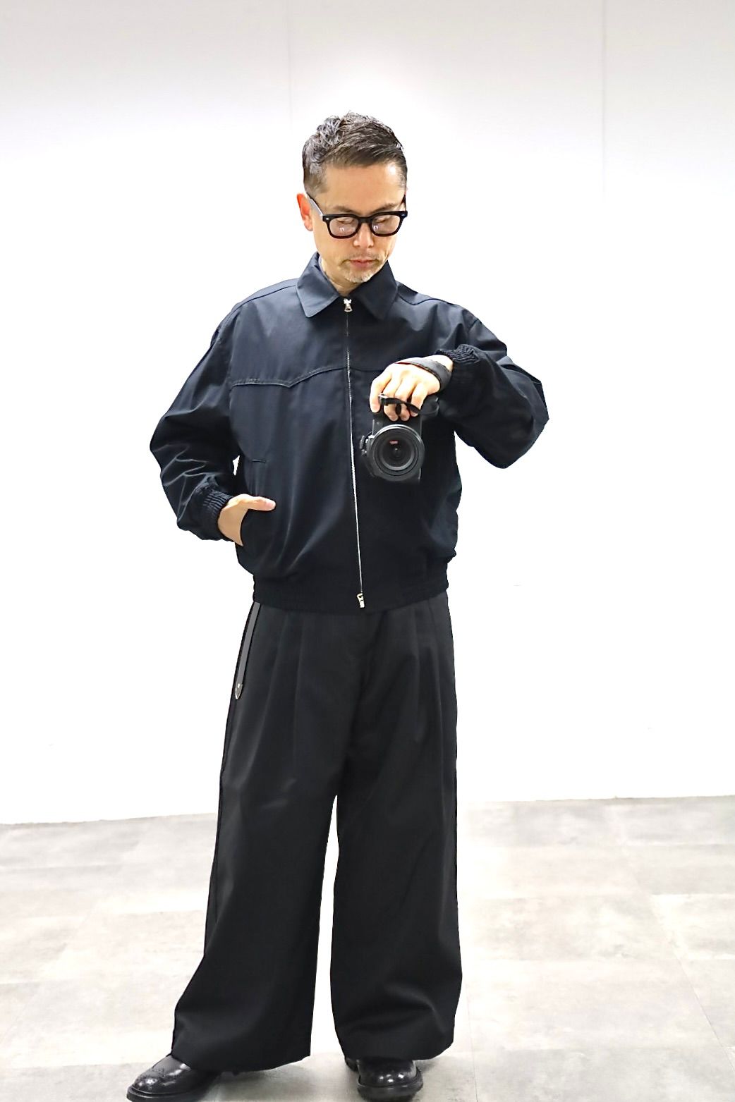 COMME des GARCONS HOMME 26SS ヨークブルゾンスタイル