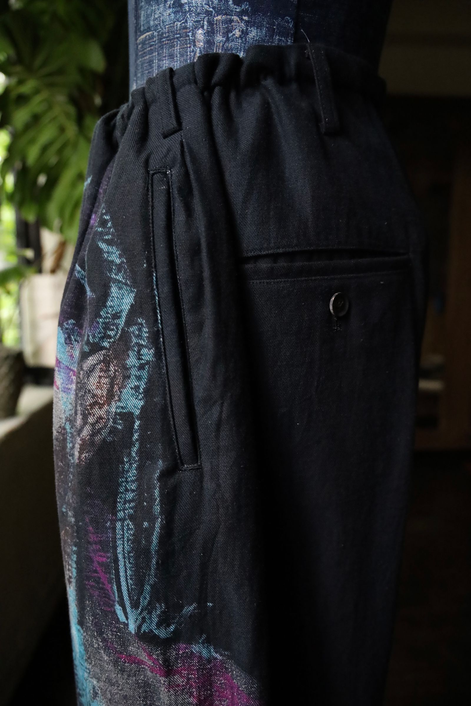 yohji yamamoto - 12本タックデニムパンツ (HO-P61-513)BLACK☆7