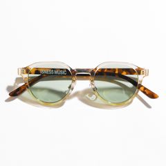 イズネスミュージックサングラス is-ness LARRY SUNGLASSES(BOSTON TYPE)CLEAR-GREEN