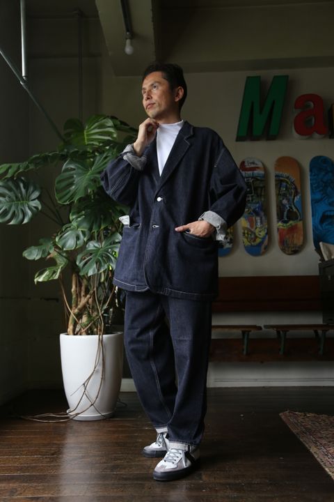 CIOTA for Graphpaper Suvin Cotton Denim Pants style.8.14.