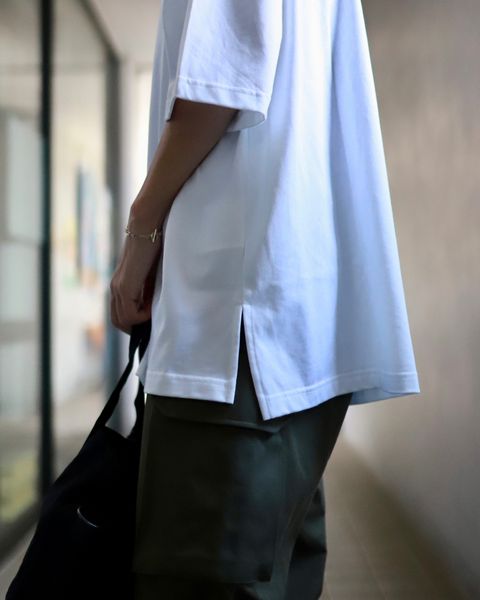 COMME des GARCONS HOMME コムデギャルソンオム 23AW 綿天竺ロゴプリントTシャツスタイル