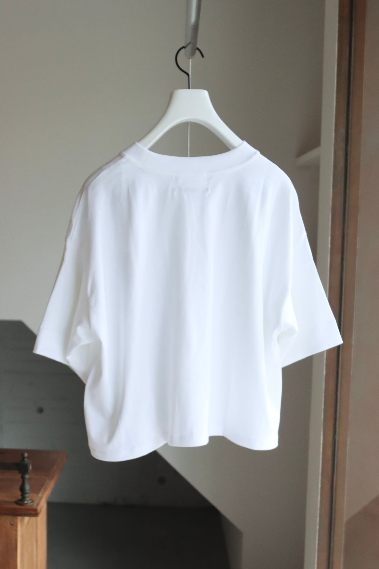Graphpaper 25AW Women's  Tri Spun Cotton Balloon Sleeve Tee(GL253-70306)WHITE