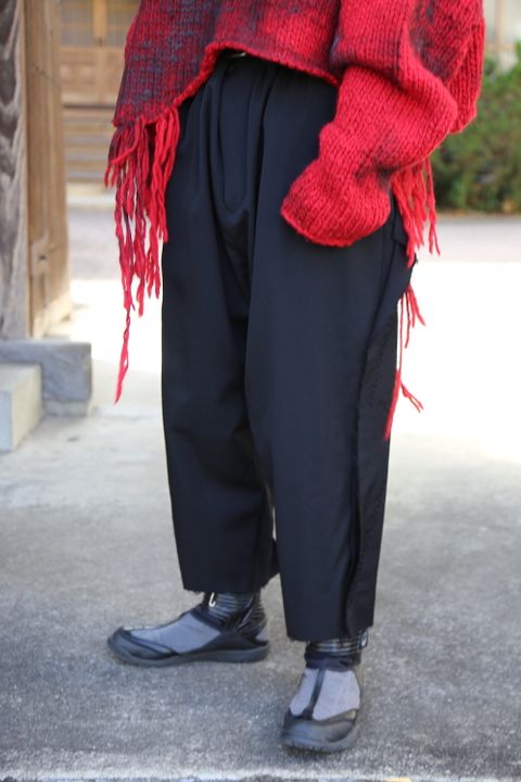 Yohji Yamamoto 朝倉ぺイント手編タートルCニット style 2020.12.16.