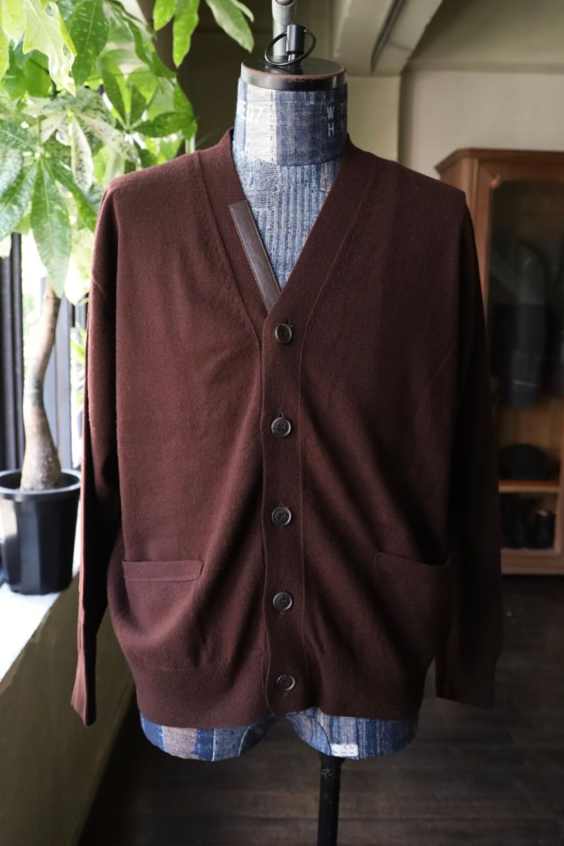 ヨーク 25FW FINE GAUGE CARDIGAN(YK25FW01125S)BROWN☆9月6日(土)発売！