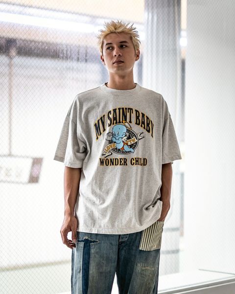 セントマイケル Tシャツ SAINT BABY SS TEE(SM-HR1-0000-02)GRAY★9月1日(月)発売！